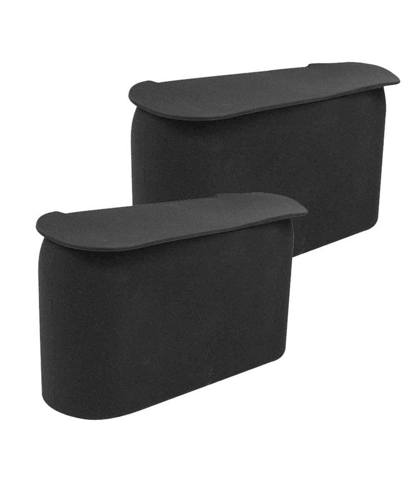 JAVOedge (2 Pack Black Small Car Trash Can with Lid, Flexible Material, Fits in Most Side Doors - Image 1